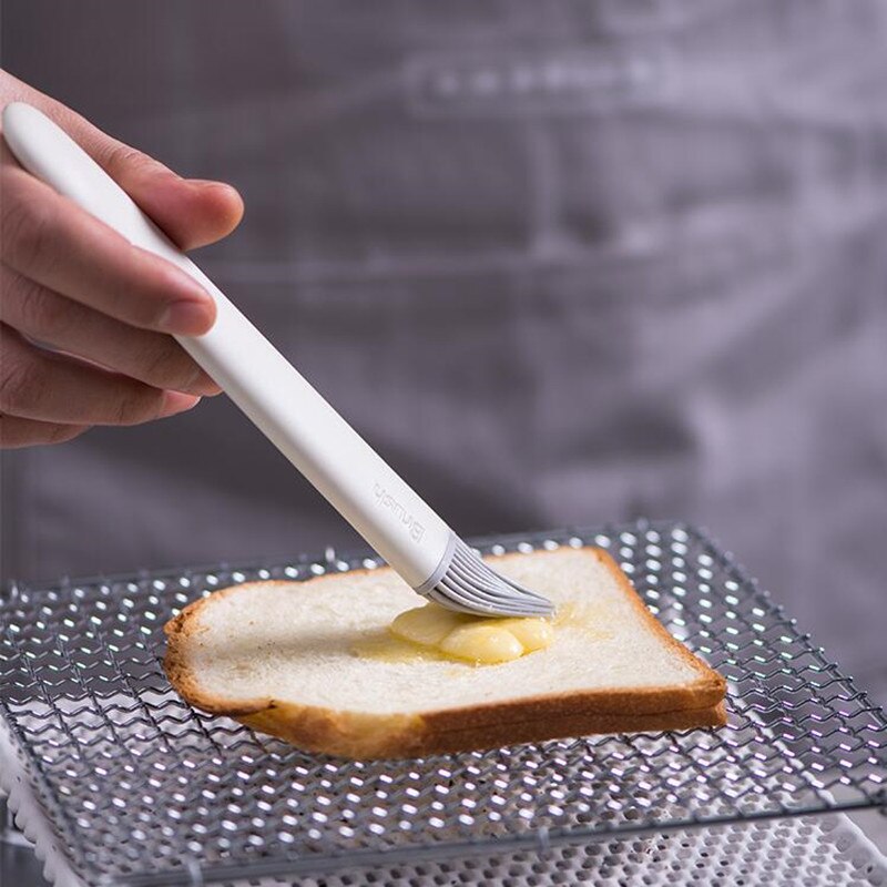 Køkken silikone olie børste nem at rengøre aftagelig rippe børste brød wienerbrød flydende olie smør mad bøf grillbørste madlavningsværktøj
