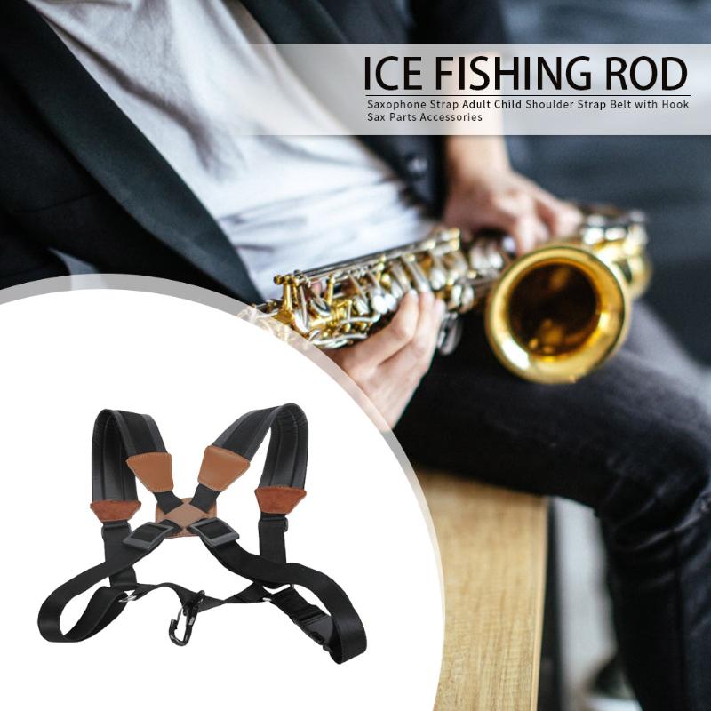 Sax Band Volwassen Kid Schouderriem Harnas Riem Met Haak Voor Alto Tenor Sopraan Saxofoon Onderdelen Accessoires
