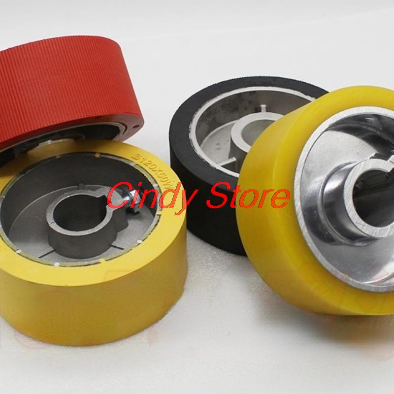 Power feeder roller wheel rubber press roller woodworking milling machine drive wheel feeder woodworking machinery accessories
