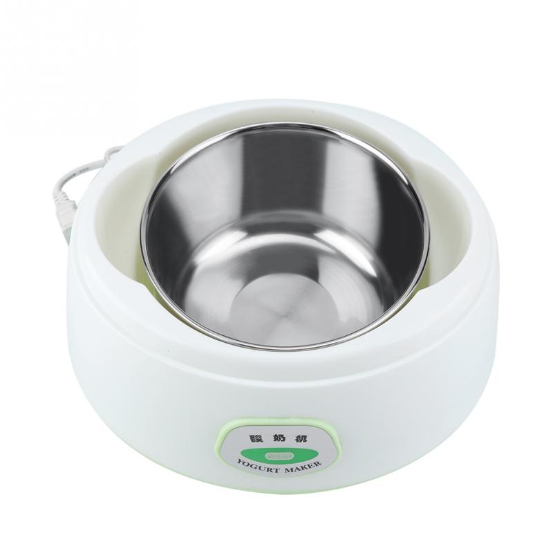 Máquina de hacer Yogurt eléctrico herramienta de bricolaje para utensilios de cocina Material de revestimiento automático máquina de hacer Yogurt de acero inoxidable