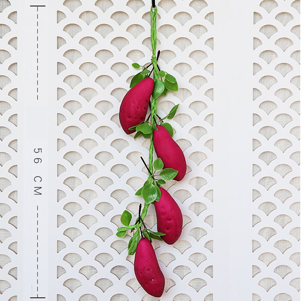 Simulación de patatas Chili cuerdas de fruta Artificial vegetal espuma modelo granja Hotel decoración del hogar fotografía Prop