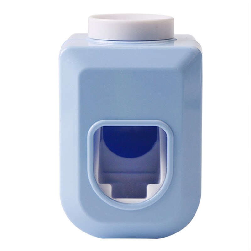 Distributeur automatique de dentifrice pour enfants, presse-agrumes, support mural, accessoires de salle de bain: Bleu