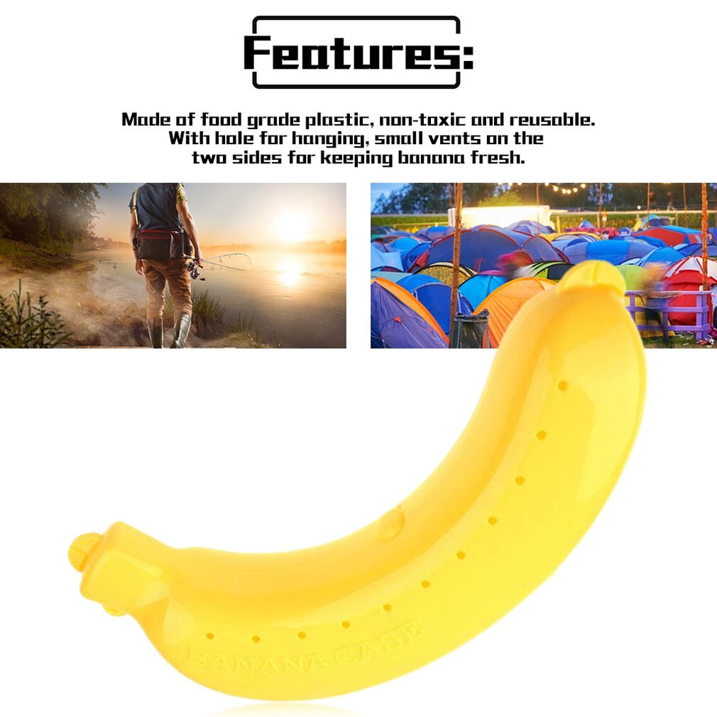 Grendly Leuke Fruit Bananen Bescherming Doos Houder Hoes Lunch Containers Opslag Banaan Case Koeien Gereedschap Kunststof