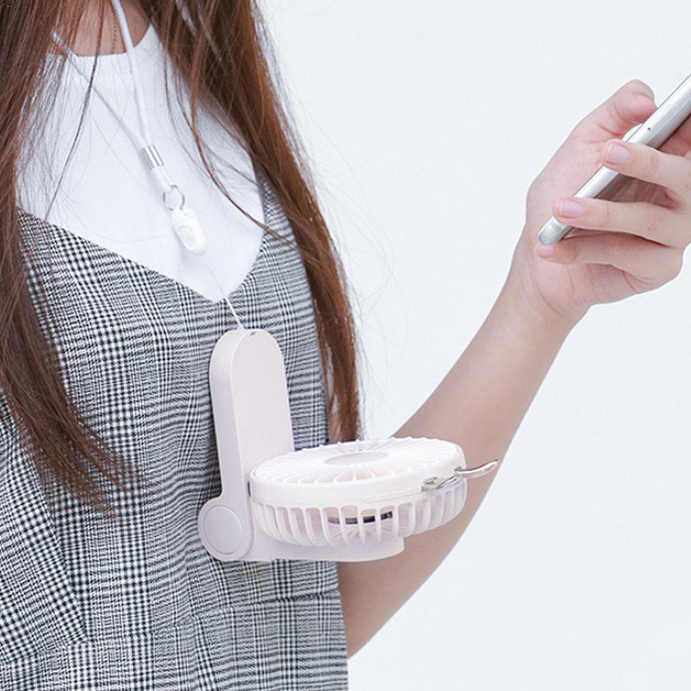 Draagbare mini-ventilator met oplaadbare, op batterijen werkende, opvouwbare elektrische ventilator voor op kantoor, buiten, huishouden, reizen