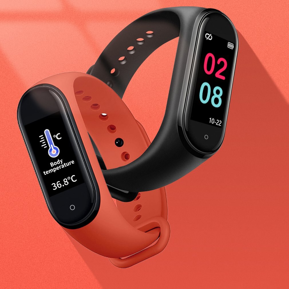 M5 Pro Smart Bracelet Body Temperature Information Synchronization Bracelet Heart Rate Fitness Tracker Sleep Detection