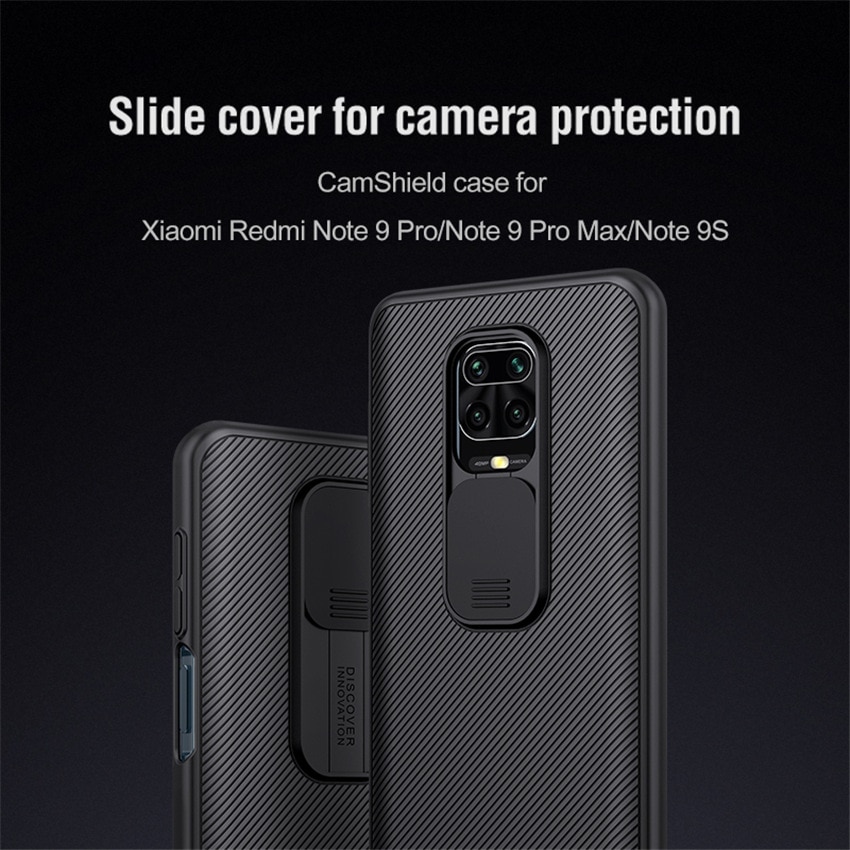 For Redmi Note 9 Pro Case NILLKIN Slide Camera Protection Case For Redmi Note 9 NOTE 9S Note 9 pro max Anti-skid Camshield