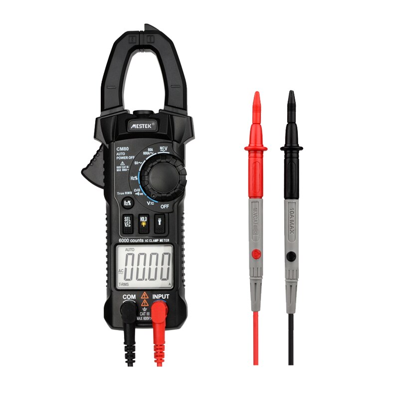 MESTEK Digital Clamp Meter Multimeter Current Clamp Pincers AC/DC Voltage Resistance Tester Measuring Tools alicate amperimetro