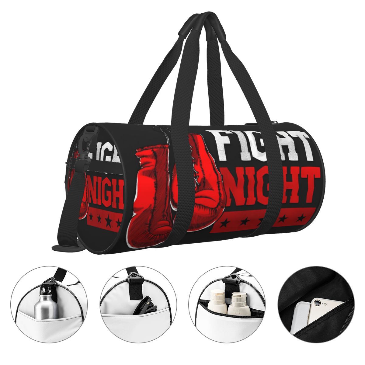 Boxen Kickboxen Sporttaschen Ausbildung Sporttasche Fitnessstudio Zubehör Neuheit Handtaschen Herren benutzerdefinierte tragbare Fitnesstasche
