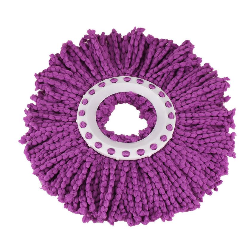 Obrotowy Mop wymiana tkaniny Spin do mycia podłogi wycisnąć mopy leniwy naczynia szmata narzędzia do czyszczenia ściereczki z mikrofibry 1pc: Purple