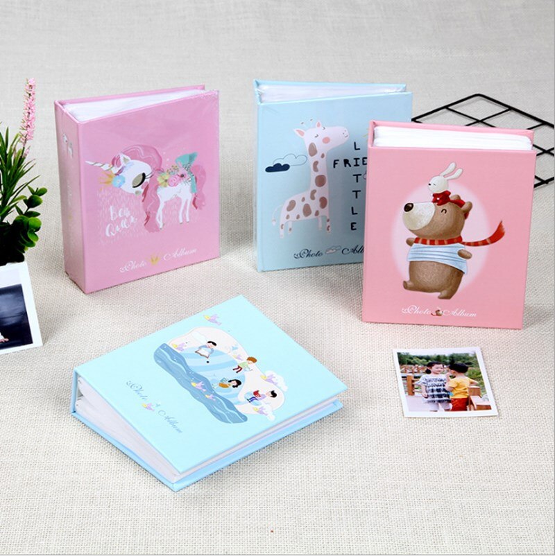 Children's Cartoon Photo Album 4D Large 6 Inch 100 Inset Album Photo 6 Inch Plastic Photo Album Studio