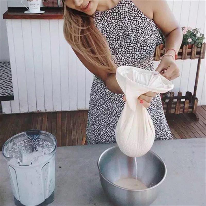 Filet filtrant en Nylon de alimentaire, filet à lait de soja, filtre à vin, maille, réutilisable, café, brassage, passoire à houblon, tamis, outils de cuisine