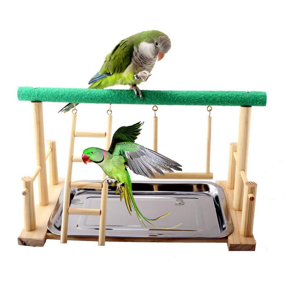 Échelle de perroquet en bois, support de jeu, perche, parc pour animaux de compagnie, jouet, accessoires pour oiseaux