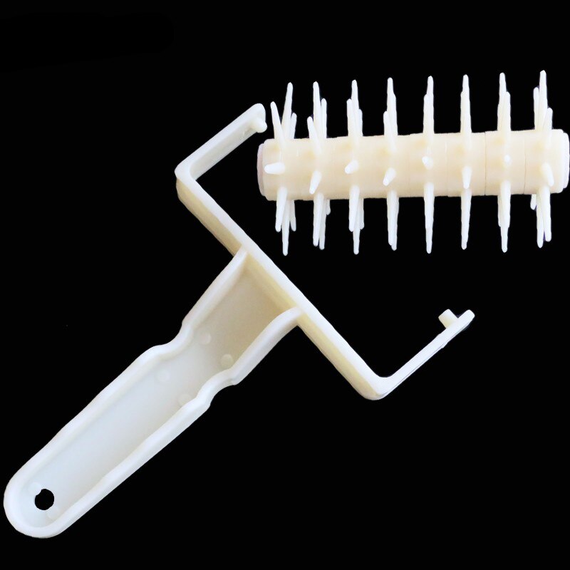 1PC DIY Plastic Pizza Cookies Dough Roller Pastry Pie Needle Wheels Cutter Sewing Machine Bread Hole Punch Baking Tools ZXH