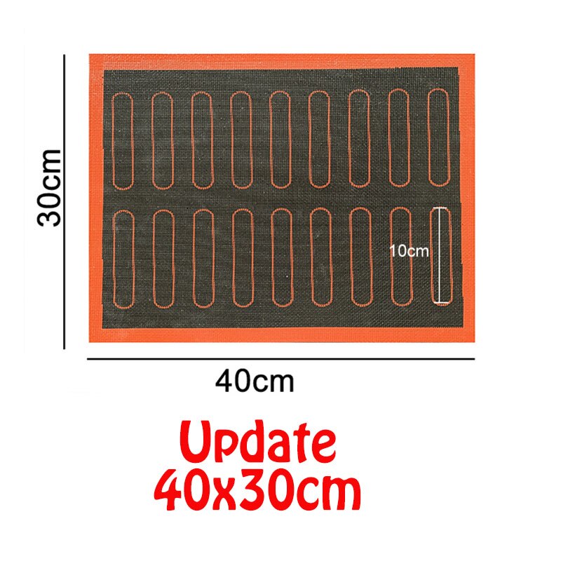 Geperforeerde Siliconen Bakken Mat Non-stick Oven Sheet Liner Bakkerij Tool Voor Cookie/Brood/Bitterkoekje Keuken Bakvormen accessoires: Updated 40x30cm