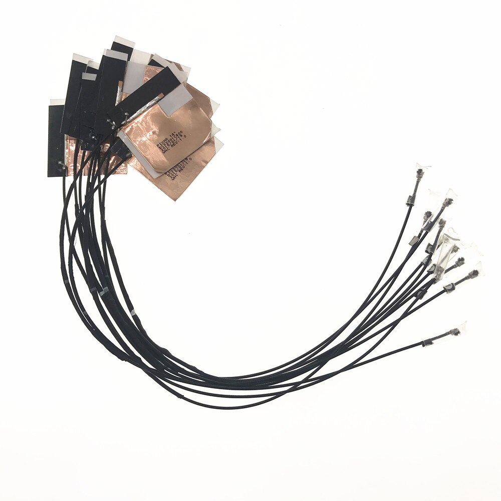 10pcs Tyco WNC U.FL antenna wire cable for BCM94331CD BCM94360CD QCA9880 QCA9882 AR9280 AR9380 Wifi card WWAN Card MC7355: Black 24cm