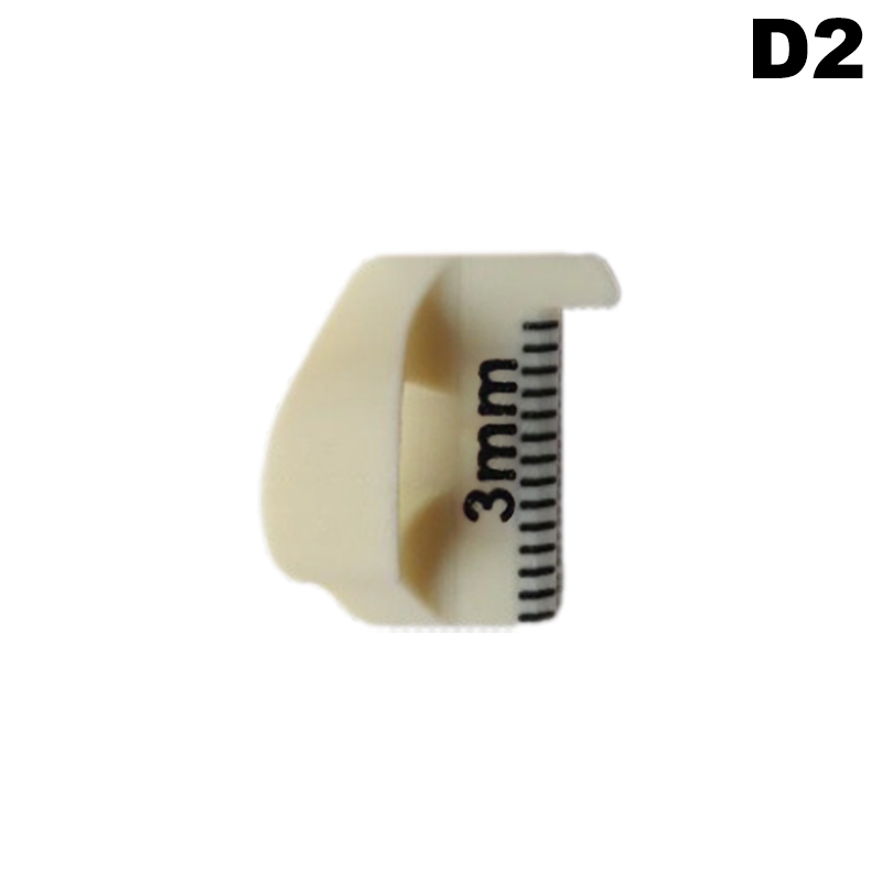 Sewing Needle Gauge Measuring Tool, Finger Ruler Sewing Template For Equal Stitches, Finger Protector, DIY Stitching Guide Tool: Chocolate