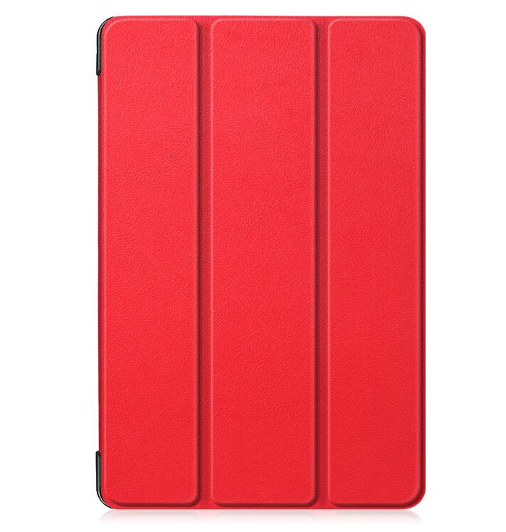 Skrzynki pokrywa dla LG G Pad 5 10.1 cala magnes odwróć PU skórzany tył stojak Capa Funda Coque + rysik: Czerwony