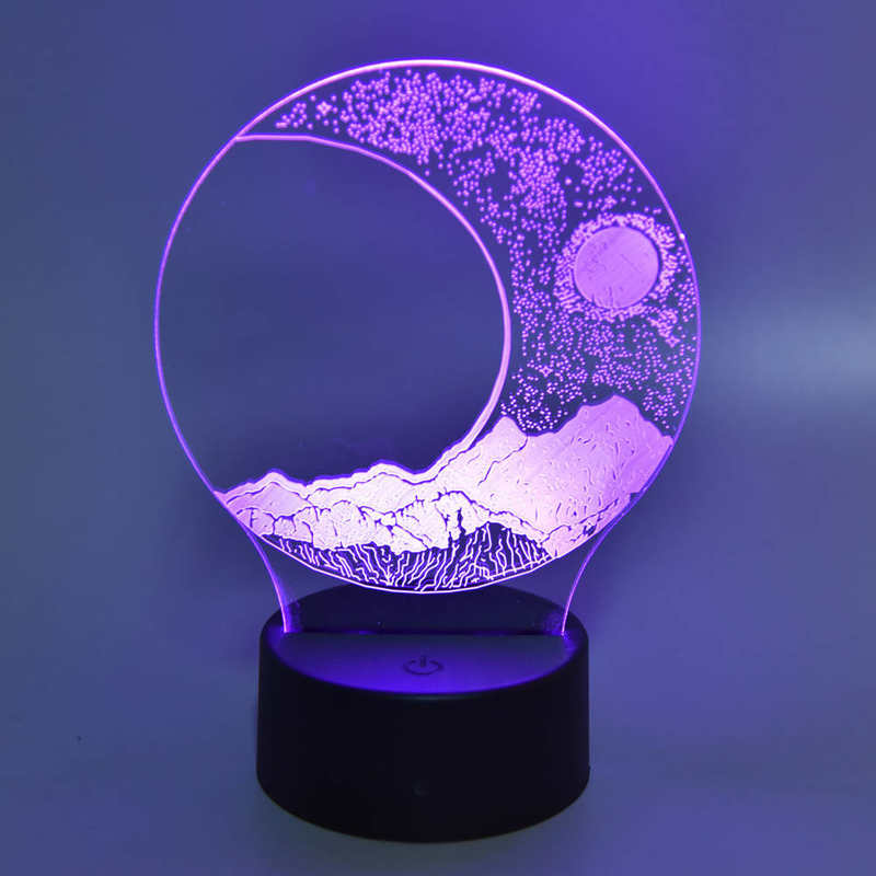3D Night Light 3D Light Moon for Birthday for Office