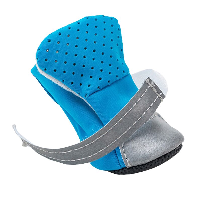 Chaussures réfléchissantes pour chiens et chats, bottes de protection des pattes pour animaux de compagnie, antidérapantes, respirantes et imperméables, 4 tailles