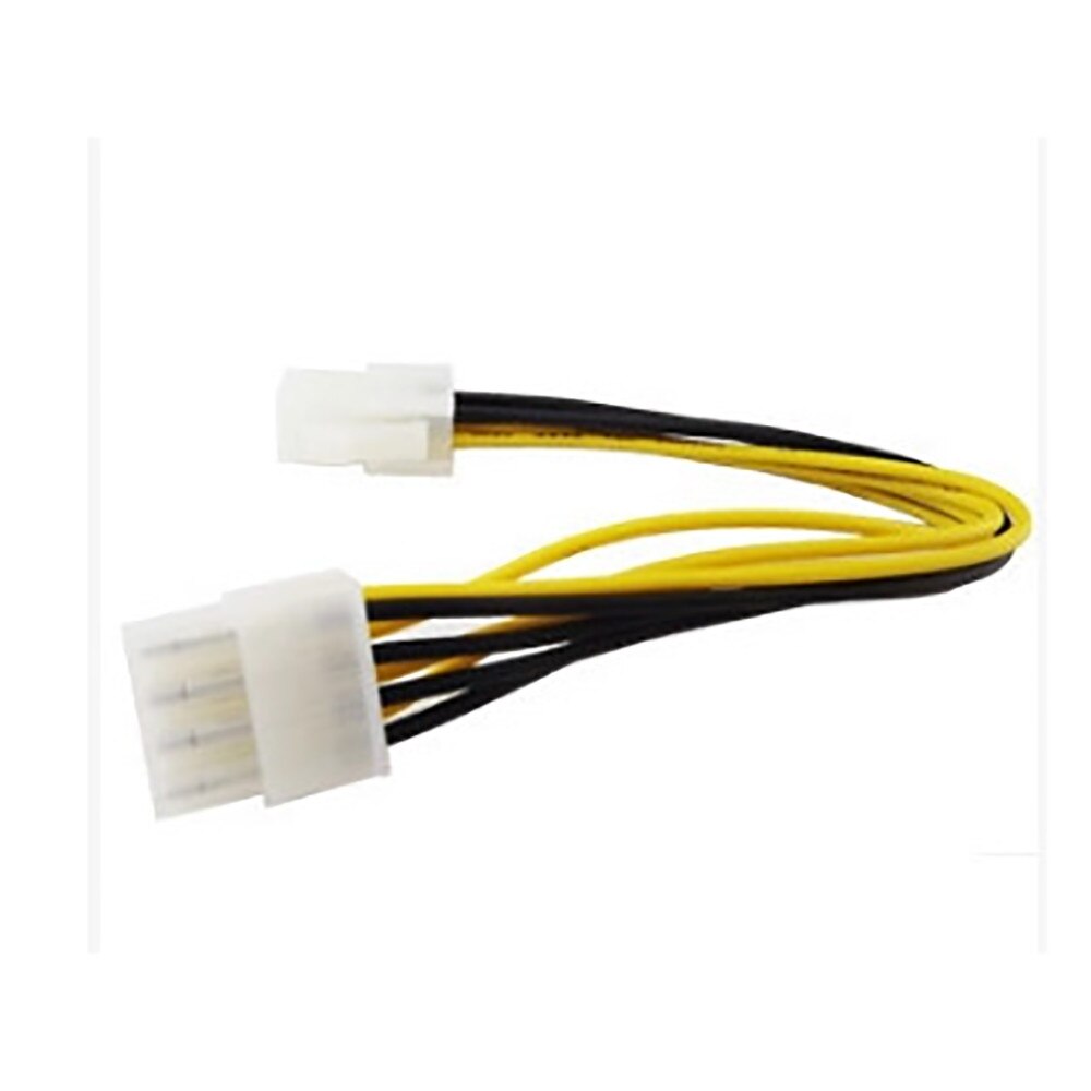 18CM ATX 4 Pin Male To 8 Pin Female Cable Adapter Convert 4-pin Connector To 8-pin Connector Of CPU Power Supply Cable Adapter