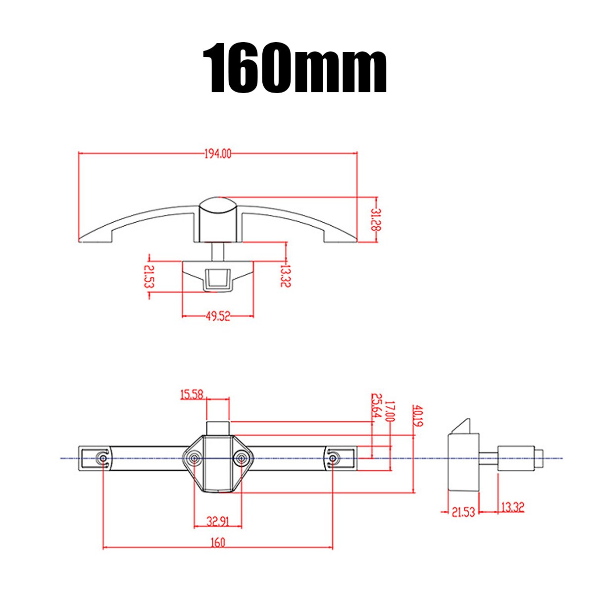 Camper Car Push Lock with Handle RV Caravan Boat Motor Home Cabinet Drawer Latch Button Locks For Furniture Handle Hardware