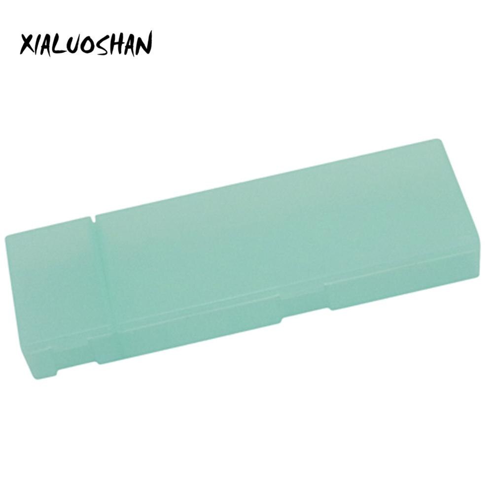 6 Stijl Multicolor Scrub Doorzichtige Etui Plastic Eenvoudige Briefpapier Opslag Kantoorbenodigdheden: Green-L