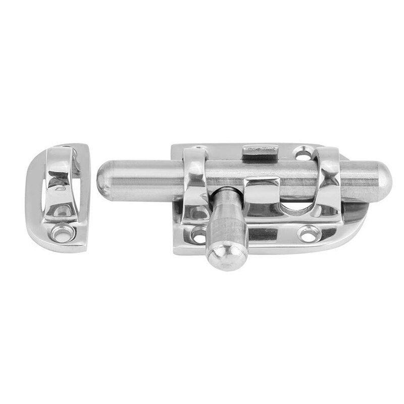 Boat Bar Sliding Lock Boats Marine Ship 316 Stainless Steel Door Window Latch Sliding Lock Barrel Bolt-60mm