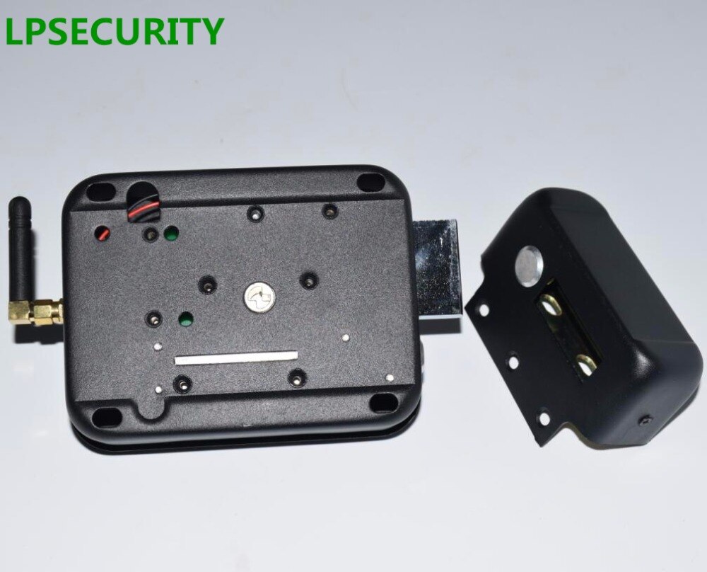 battery power 4 remote controls wireless outdoor gate door castle electric bolt lock (no battery included)