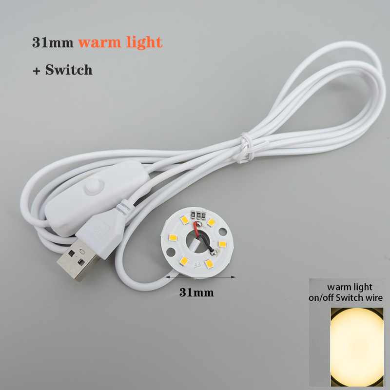 DC 5V 3W USB power cable Switch Dimmable LED Lights 2835 chip single color Reading Night Light Desk Book tablet Lamp: Red