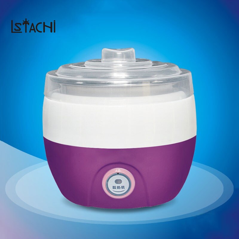Elektrische multifunctionele Yoghurt Machine Roestvrijstalen Voering Mini Automatische Yoghurt Maker 1L Capaciteit Keukenapparatuur Ontbijt