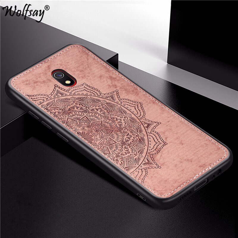 Voor Xiaomi Redmi 8A Case Soft Tpu Silicon Doek Textuur Hard Telefoon Case Voor Xiaomi Redmi 8A Beschermhoes Voor xiaomi Redmi 8A