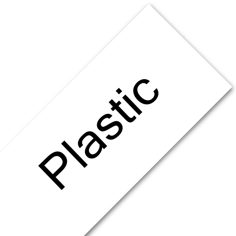 Unistar 91201 91200 12267 compatible pour Dymo Letratag 12m x 4m rubans de papier plastique 91330 91331 Letratag LT-100h étiqueteuse: White Plastic