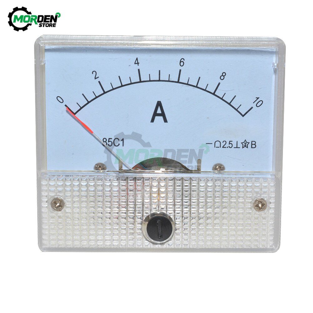 85C1 DC Analog Panel Voltmeter Ammeter Amp Volt Meter Gauge 0-30V 0-50V 0-5A 0-10A: 0-10A