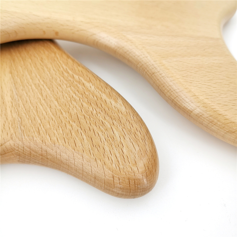 Planche à gratter en bois de hêtre, outil de massage Guasha pour le dos, le cou et le corps, planche de dragage de beauté méridienne satisfaite, planche d'acupuncture,
