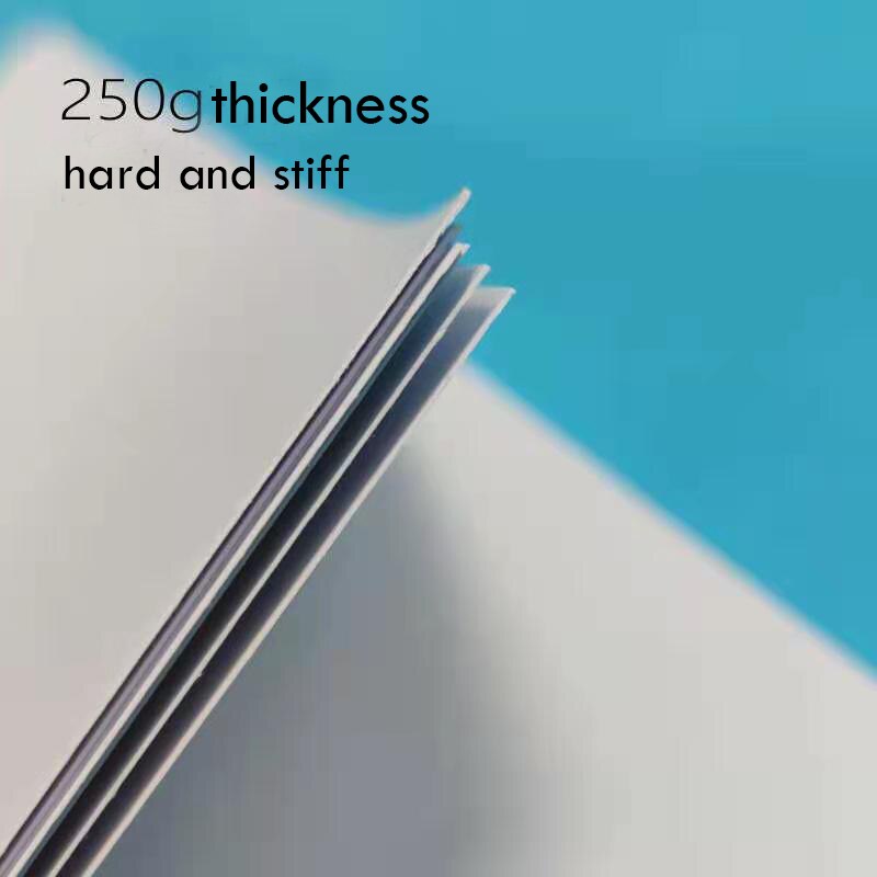 Chancai 20pcs Blank Thick Square White Painting Paper for Drawing of Manual Art ,Handmade Material,150*150mm