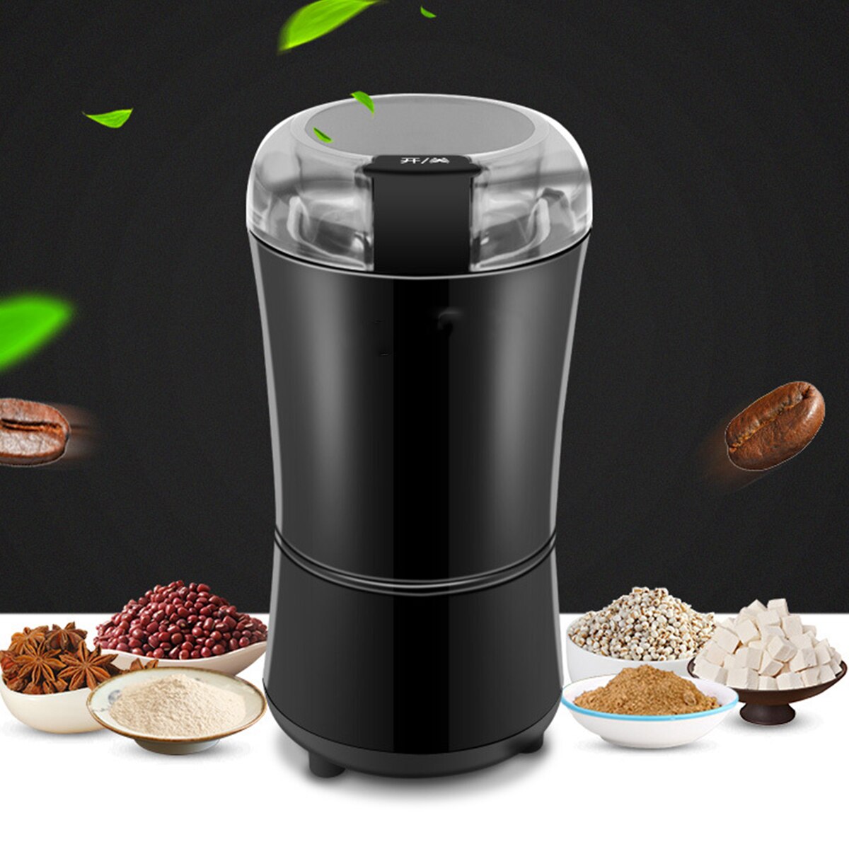 Mini Elektrische Koffieboon Molen Machine Huishoudelijke Zout Pepermolen Kruiden Noten Zaden Granen Koffieboon Slijpen Apparaten