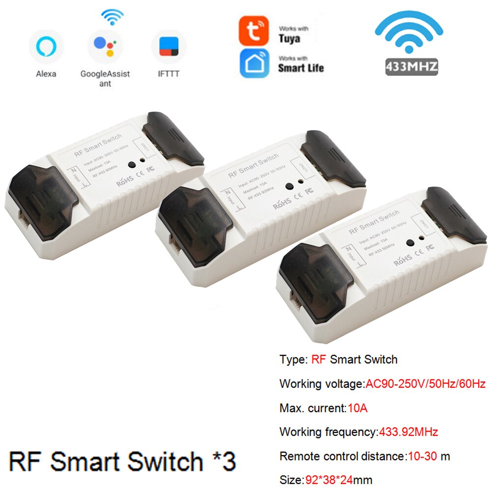 DIY Wifi Switch Wi-Fi/RF Smart Home Wireless Remote Controller Wifi Switch Automation Module Timer Smart Breaker