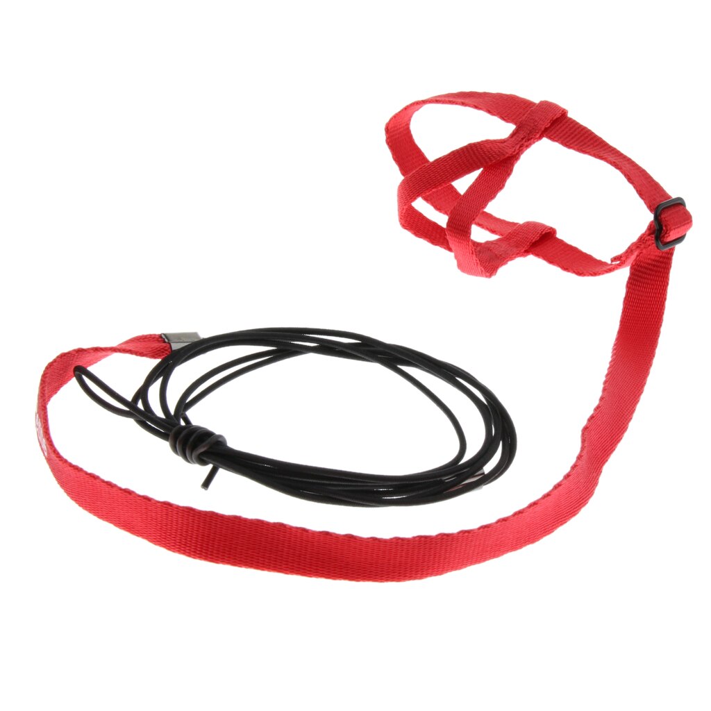 Arnés de pájaro ajustable y correa para volar al aire libre, antimordidas para loro, cacatúa gris africano, guacamayo: Red P
