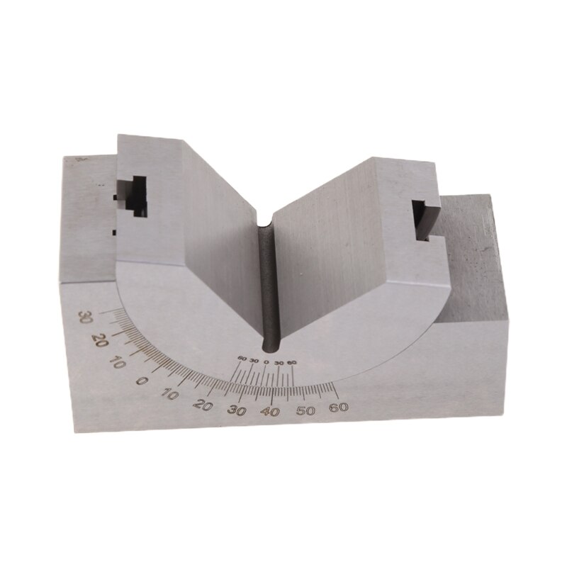 AP46 Adjustable Angle Gauge V-Block 0 to 60 Degree Ruler for Milling Machine X4YD