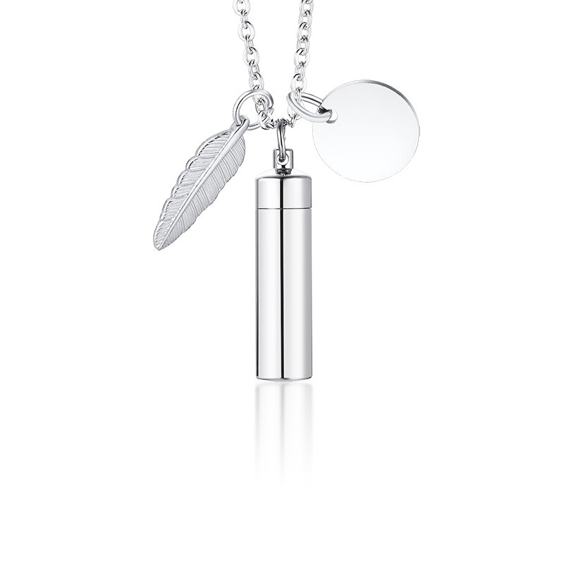 Vnox Tempo di Memoria Clessidra di Vetro Urna Cremazione Collana per Le Ceneri Gioielli Non Si Sbiadice Mai Amore Keepsake Regali con Le Ali Accessori: PN-1250S-1