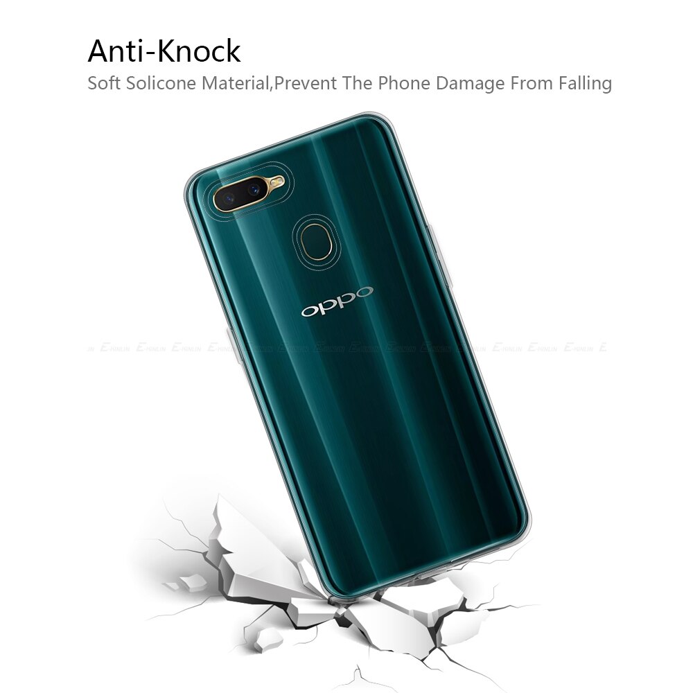 Capa de celular ultrafina em tpu transparente e macia, proteção de silicone para oppo ax5 ax7 a3s a5s a3 a5 a8 a7x a7 a9 2020 a9x