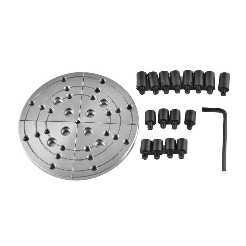 5 inch platte kaak voor mini draaibank houtbewerking, machine tool accessoires Platte Kaak Extension System Suits 4 Kaken Hout Draaibank Chuck
