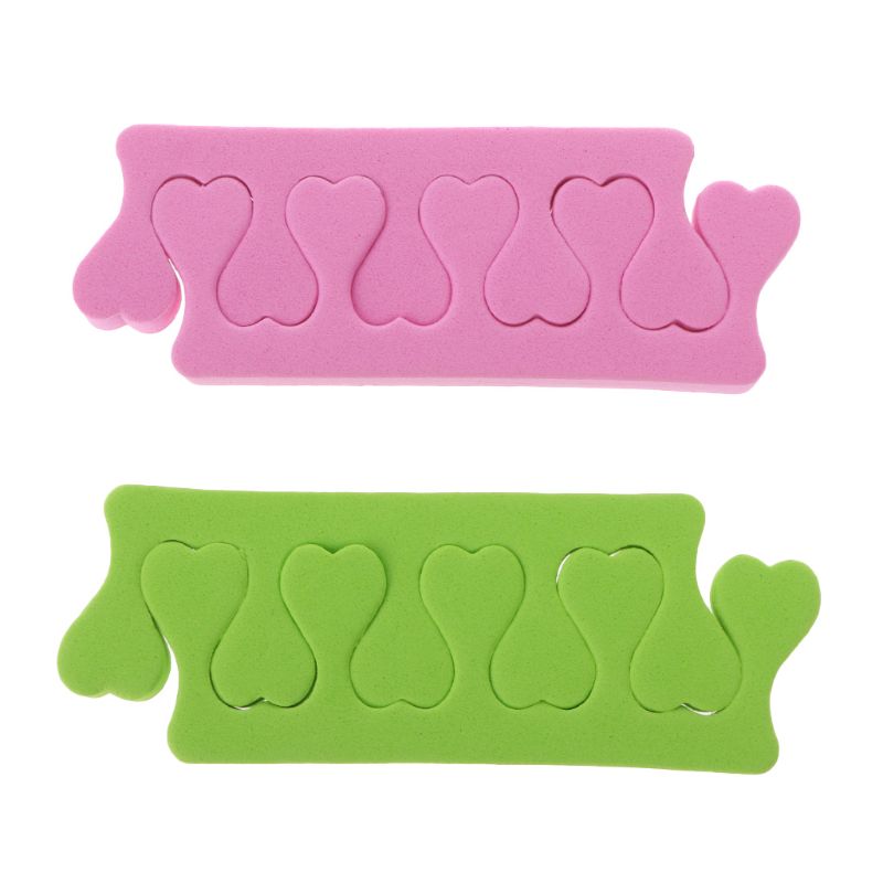2pcs Toe Separators Finger Foot Sponge Soft Gel UV Salon Polish Manicure