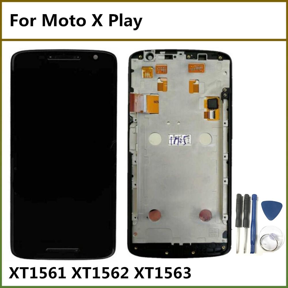 5.5 "Lcd-scherm Voor Motorola X Play XT1561 XT1562 XT1563 Lcd Touch Screen Met Frame Digitizer Vergadering Voor moto XPlay