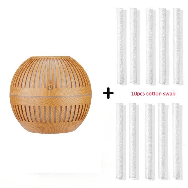 Mini Wood Aromatherapy Diffuser Ultrasonic Nano Spray Air Humidifier Aroma Essential Oil Diffuser Cool Mist Maker: S 10 filter