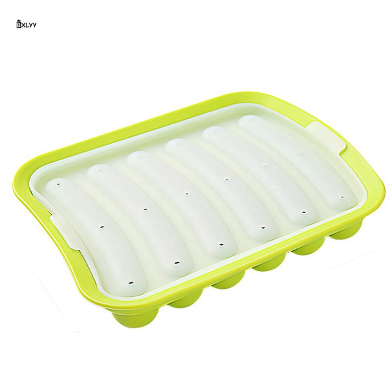 BXLYY 3 Couleurs Saucisse Faisant Moule bricolage à La Main En Silicone Burger Chaude Chien Fabricant Réutilisable Moule Cuisine Accessories.8z: 1