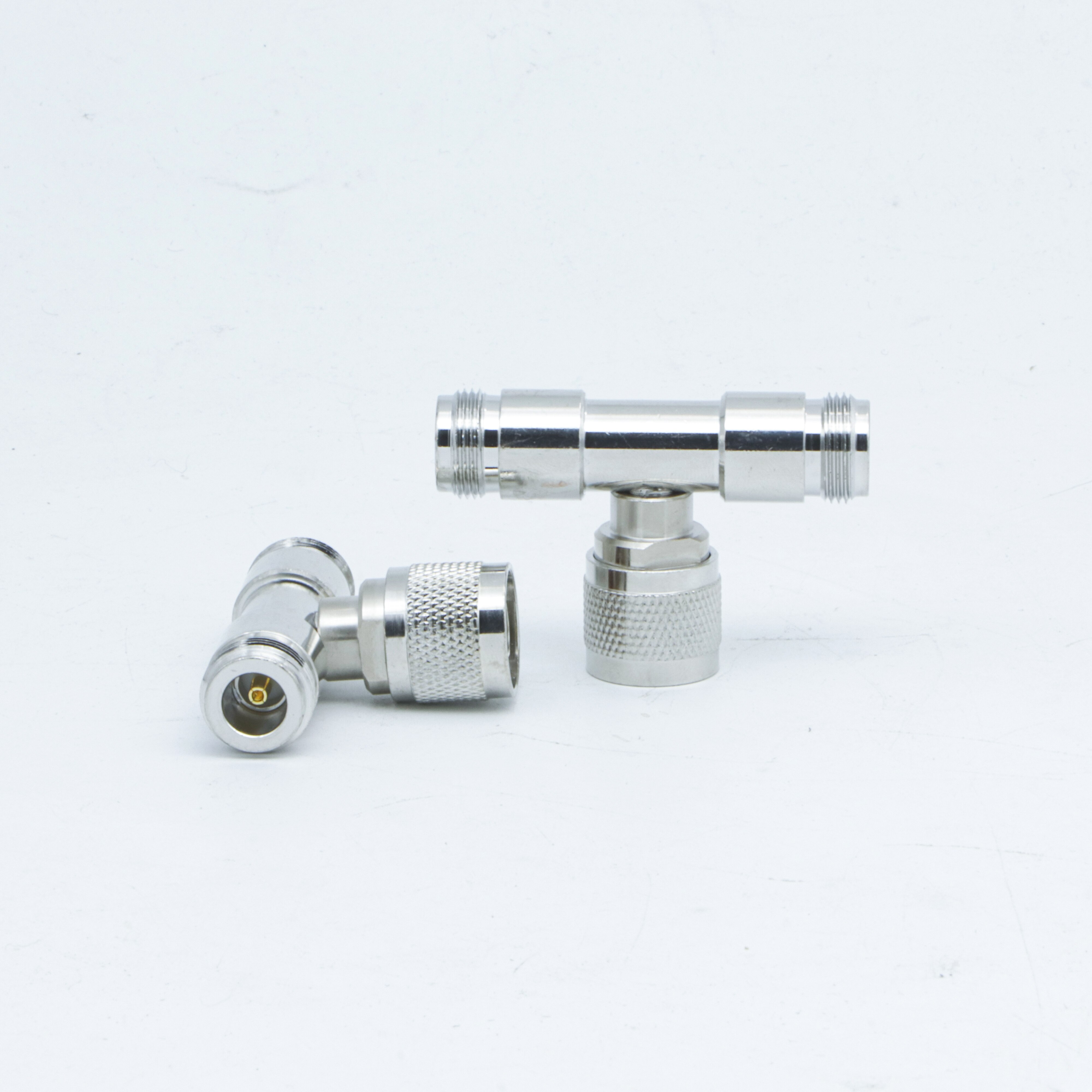 N Male to N Female to N Female Connector NJ-NK-NK RF Coaxial Adapter For Mobile Phone Cellular Signal Booster Amplifier Repeater