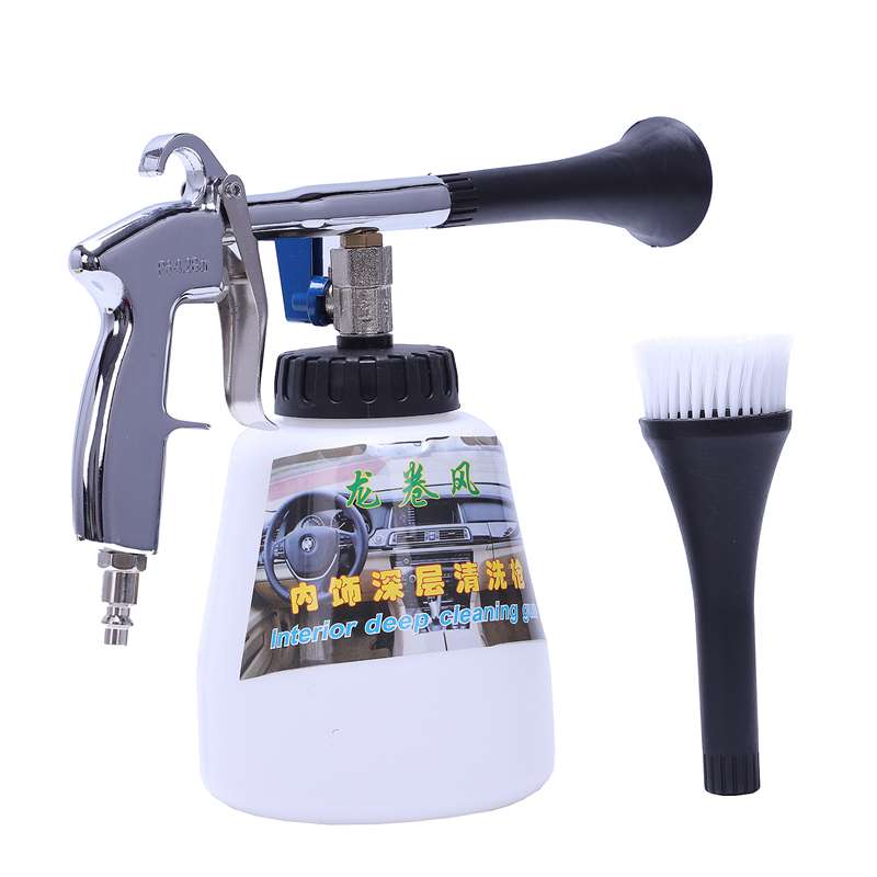 Air pulse device Tornado pneumatic dust gun car interior cleaning gun portable air gun (US interface) with brush head