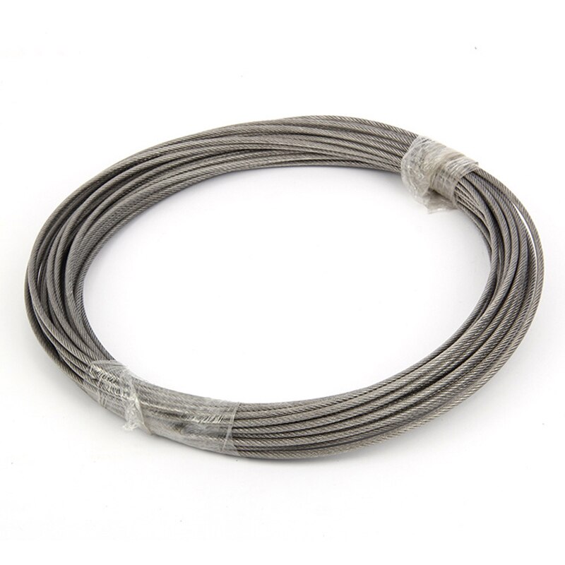 304 Stainless Steel Wire Rope Cable 1mm 2mm 3mm 7x7plastic Coated Clothes Grape Rack Rope Balustrade Fence Clothesline Rustproof