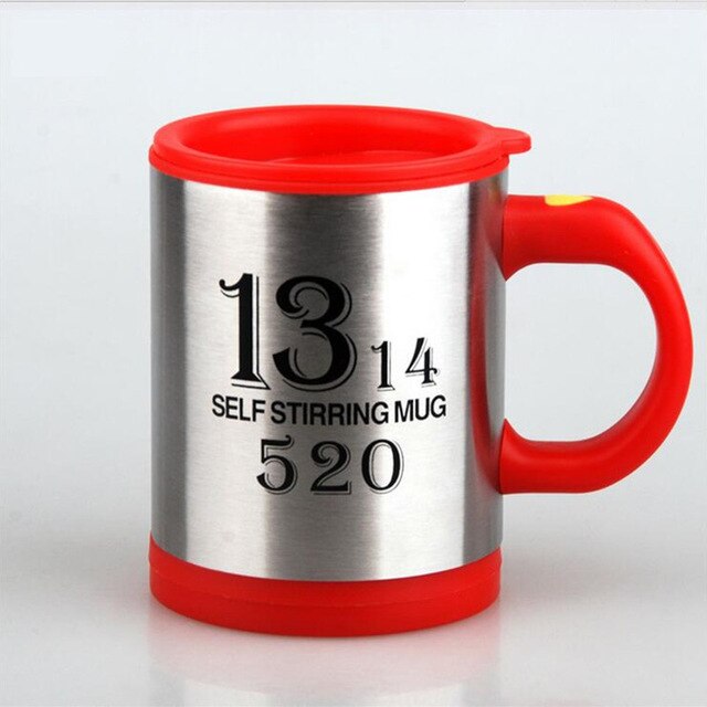 400ml Automatische Elektrische Becher Faul Selbst Rühren Becher Automatische Kaffee Milch Mischen Becher Tee Clever Edelstahl mischen tasse: Weiß
